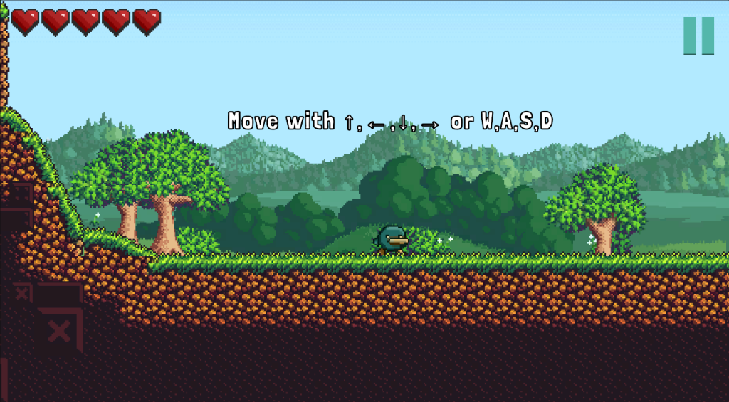 Melovia Screenshot - Movement tutorial