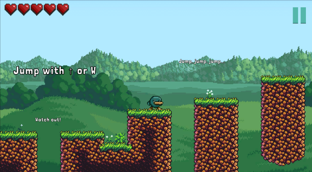 Melovia Screenshot - Jumping platforms